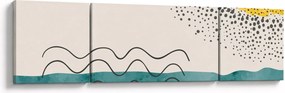 Obraz - Abstrakcyjny obraz plaży N⁰1 (170x50 cm)