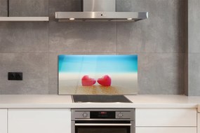 Szklany Panel Serca i Morskie Fale