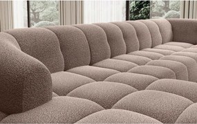 Narożnik VELPA XL Prawostronny z elektryczną regulacją siedziska w tkaninie LOOP 08 WERSAL