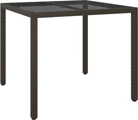 Brązowy zestaw mebli ogrodowych- Electo