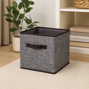 Organizer Tekstylny Granatowy Pudełko kosz 31x31x31 cm do Szafy Garderoby