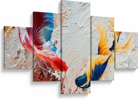 Obraz - Ryby bojowniki (125x70 cm)
