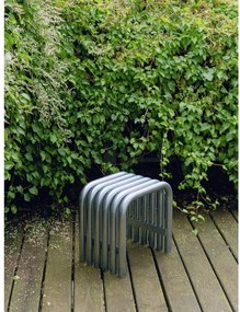 Metalowe krzesło ogrodowe w kolorze srebra Nokk – noo.ma