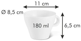 Tescoma Porcelanowy kubek do cappuccino All FitOne Slim 180 ml