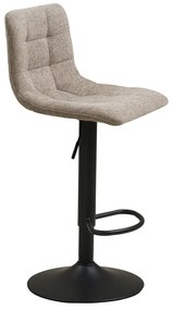 Beżowy tapicerowany hoker z regulowaną wysokością (wysokość siedziska 61 cm) Middelfart – House Nordic