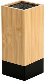 Kesper 58030 Bambusowy stojak na noże 10 x 10 x 23cm, czarny