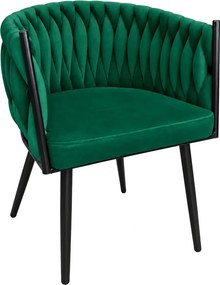 Krzesło ROSA plecione noga czarna MG25