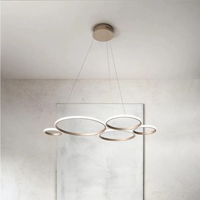 Ondaluce - LED ściemnialny żyrandol na lince POIS LED/60W/230V złoty