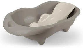Dolu Wanienka dziecięca Hippo z szezlongiem,szara, 26 x 84,5 x 50,5 cm