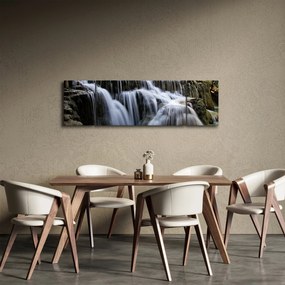 Obraz wodospadów w dżungli (170x50 cm)