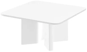 Stolik kawowy DIVERSO 80x80 biały mat HUBERTUS