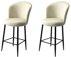 Zestaw krzeseł barowych Alte Cream and Black, 2 szt., 2 szt.