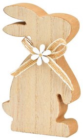 Wielkanocny drewniany zając BOW BUNNY 12 cm