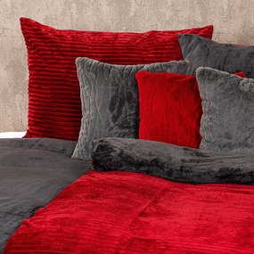 4Home Pościel mikrofranela Stripe winny, 140 x 200 cm, 70 x 90 cm