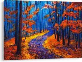 Obraz jesiennego lasu (70x50 cm)