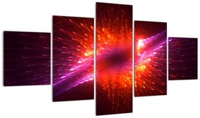 Obraz współczesnej ciernistej abstrakcji (125x70 cm)
