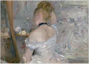 Obraz na szkle - Berthe Morisot, Woman at Her Toilette, reprodukcje (70x50 cm)