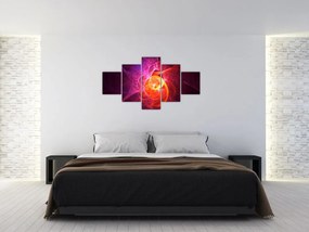 Nowoczesny abstrakcyjny obraz (125x70 cm)