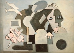 Obraz na szkle - Kubizm (70x50 cm)