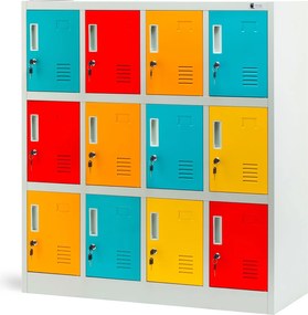 Szatnia do szkoły i przedszkola Ola 109x45x120 cm kolorowa