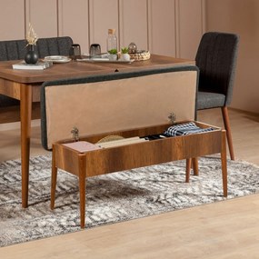 Ławka Vina Anthracite and Walnut