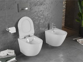 Mexen Lena miska wc Rimless z deską wolnoopadającą slim, duroplast, biała połysk - 30224000