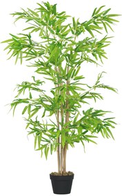 Outsunny Sztuczny Bambus, Roślina Dekoracyjna z Doniczką, Drzewko, Dekoracja Drzewna, 150 cm