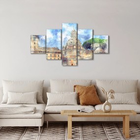 Obraz - Kościół Santa Maria di Loreto, Rzym, Włochy (125x70 cm)