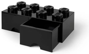 Czarny pojemnik z 2 szufladkami LEGO®