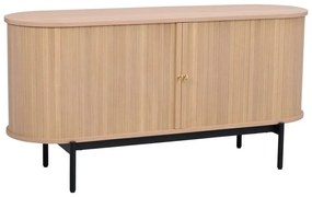 Naturalna niska komoda w dekorze dębu 142x71 cm Haddington – Rowico