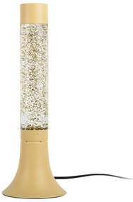 Jasnożółta lampa stołowa ze szklanym kloszem (wysokość 37,5 cm) Astro Glittler – Leitmotiv