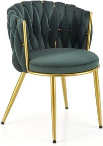 Krzesło tapicerowane K517 VELVET zielone