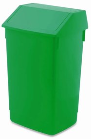 Zielony plastikowy kosz na śmieci do segregacji odpadów 60 l – Addis