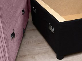 Jasnofioletowa narożna sofa SMART COSARO, dwustronna + 2 poduszki GRATIS