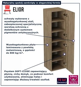 Wiszący słupek do łazienki ciemny orzech E2-S36