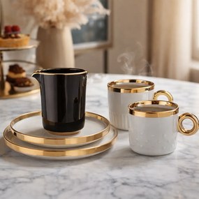 Altom Kubek porcelanowy Palazzo dots 350 ml, szałwiowy