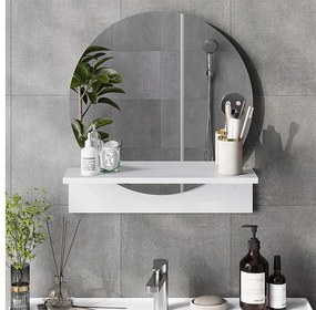 Lustro łazienkowe biały 50x15x54.5 elyra