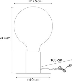 Złota lampa stołowa bożonarodzeniowa z LED - Facil