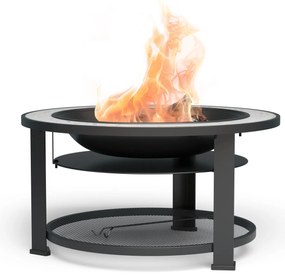 Blumfeldt Merano 80cm Niskie Palenisko z grillem Jasnoszary