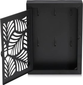 Metalowa skrzynka na klucze LEAVES, 30 x 22 x 5 cm