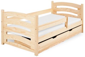 Łóżko dziecięce MELA 80 x 160 cm, sosna Stelaż: Bez stelaża, Materac: Materac EASYSOFT 8 cm