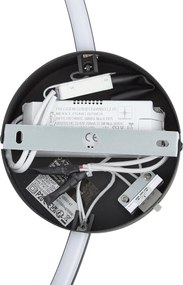 Designerski kinkiet czarny 67 cm z LED z 3-stopniową regulacją ściemniania - Anello