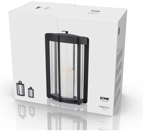 Czarny lampion LED na USB (wysokość 35 cm) Firefly – Zone
