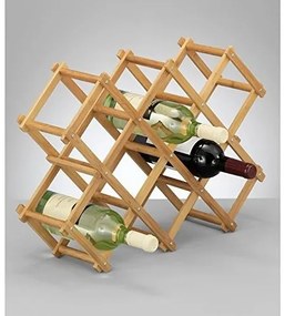 Bambusowy stojak na wino - 10 butelek, ZELLER