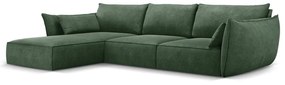 Ciemnozielony narożnik (lewostronny) Vanda – Mazzini Sofas