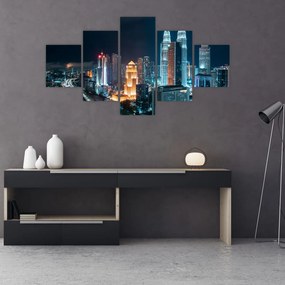 Obraz - Noc w Kuala Lumpur (125x70 cm)
