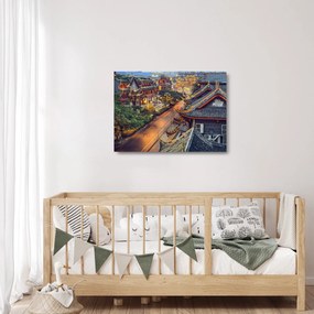 Obraz na szkle - Qintai Road, Chengdu, Chiny (70x50 cm)