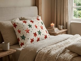 Poszewka na poduszkę z mikrofibry COLORFUL STARS 70x90 cm, kolorowy