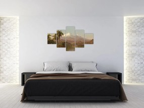 Obraz - Frederic Edwin Church, Tamaca Palms, reprodukcje (125x70 cm)