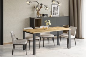 Industrialny stół do jadalni Garant dąb artisan